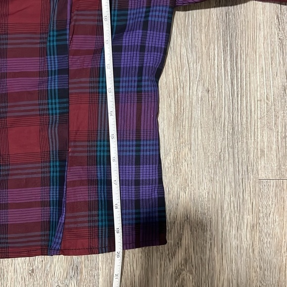 Zara  Cotton Plaid Button Up Blouse - Picture 9 of 13